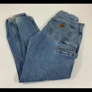 CARHARTT Blue 31 x 30 Work Jeans B171 DST Relaxed